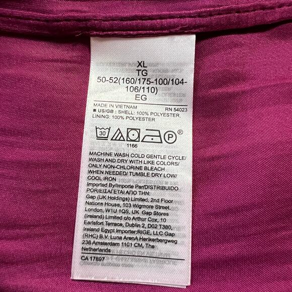 Banana Republic Tiered Soft Satin Skirt with Slit Size X-Large Pull On Colorful - Picture 5 of 8